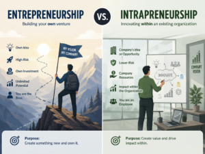 Entrepreneurship vs Intrapreneurship